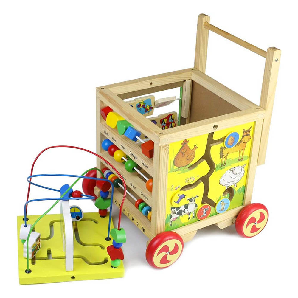 Multifunctional wooden walking aid-3